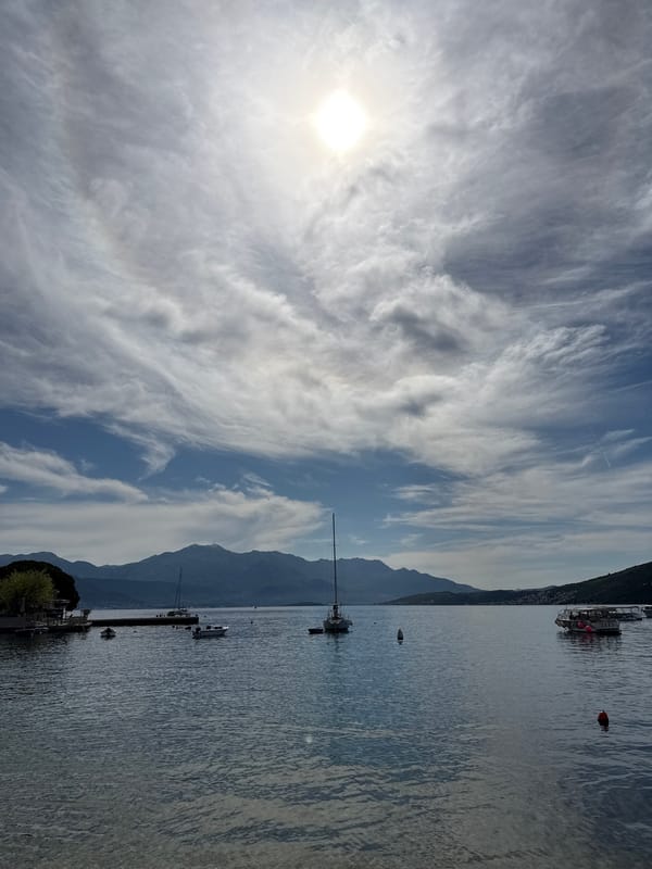 Morning calm captured at Montenegro coastal village