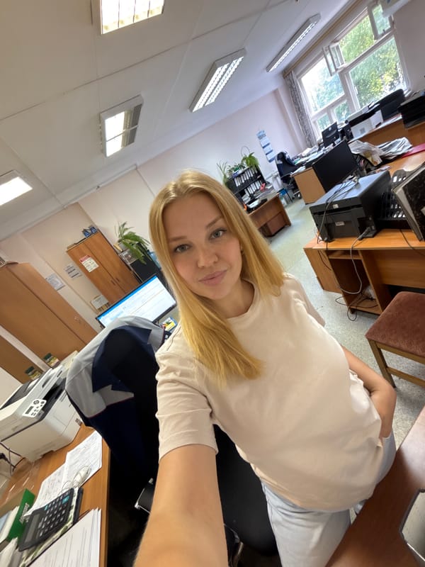 Multiple angles from a quick selfie session in an office