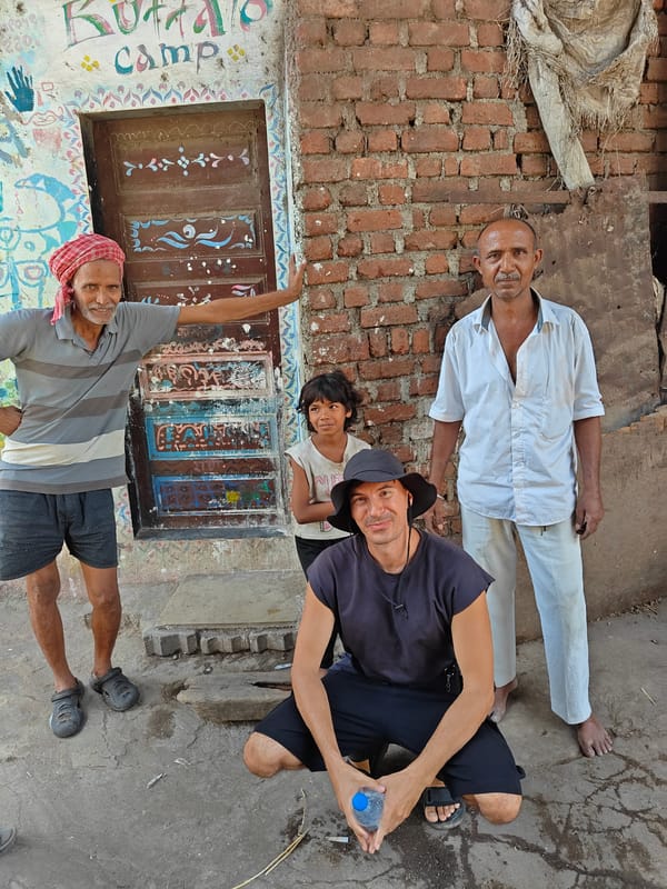 Mumbai morning life: children, buffalo, taxis captured across city