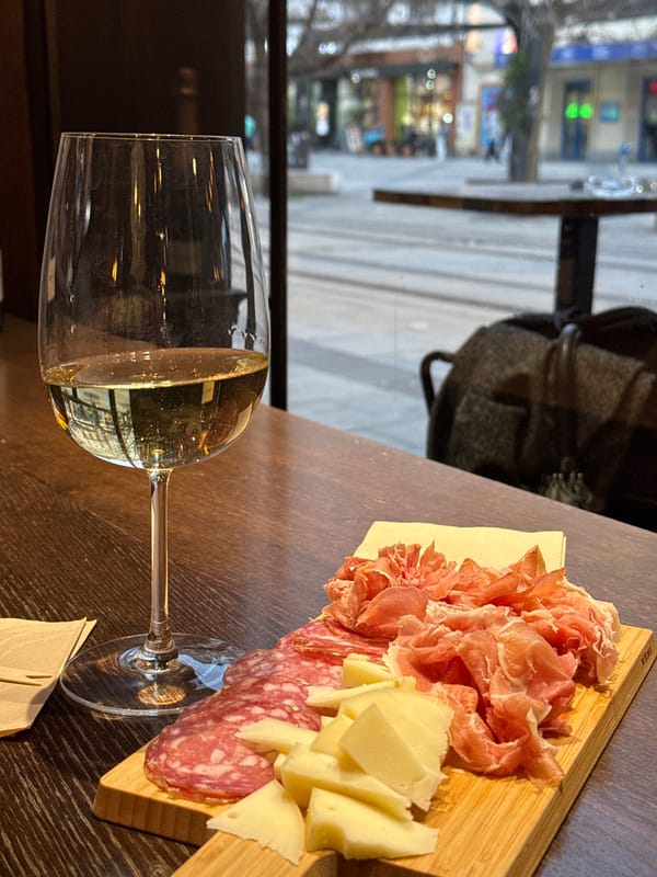 Afternoon dining and shopping experience documented in Sofia