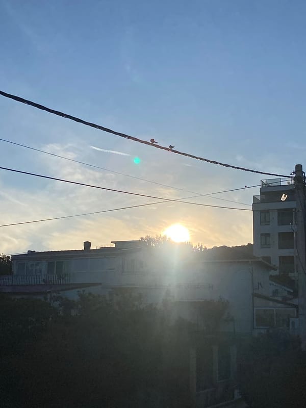 Sunset scenes captured in Kunje Montenegro residential neighborhood