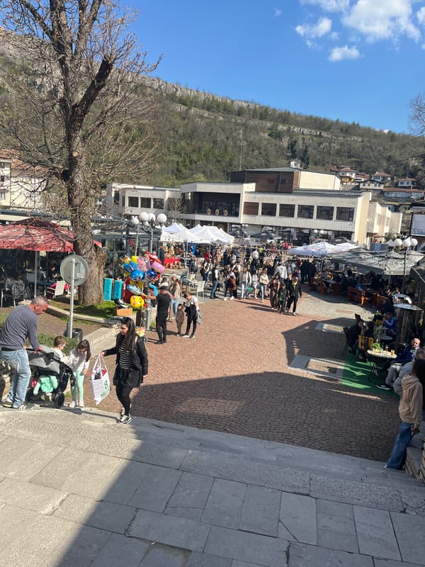Market day scenes and street life documented in Lovech