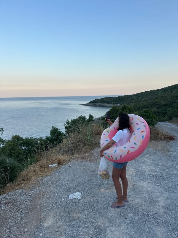 Coastal overlook stop above the Adriatic, Montenegro