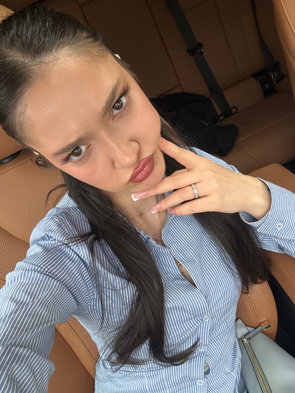 Woman photographed resting in vehicle in Yerevan