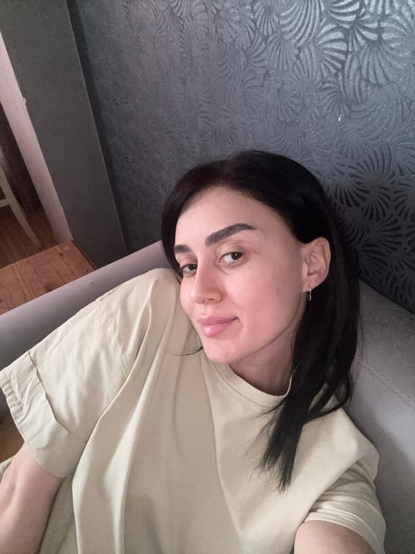 Person documented resting and working at Tbilisi residence