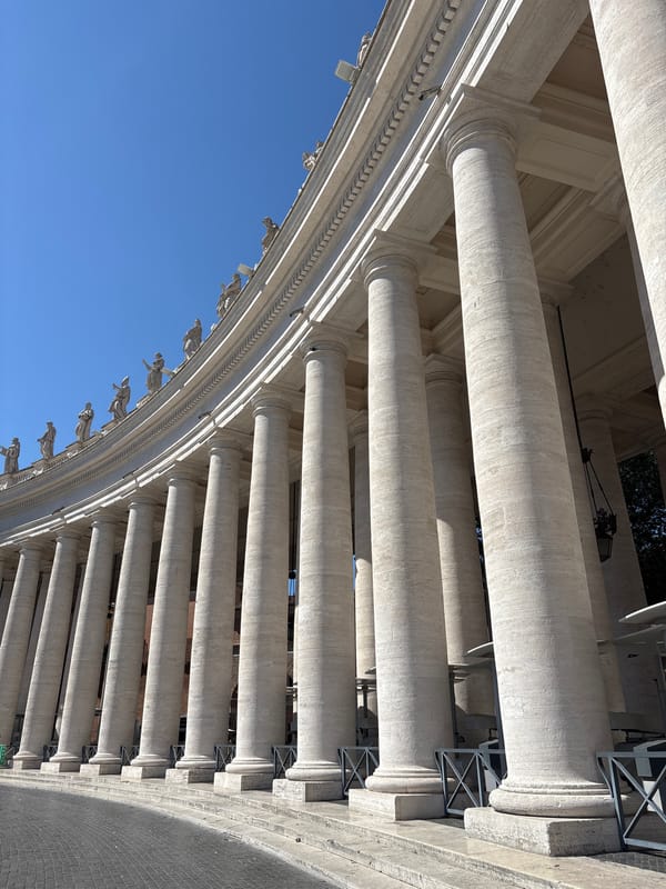 St. Peter's Square on a bright June afternoon