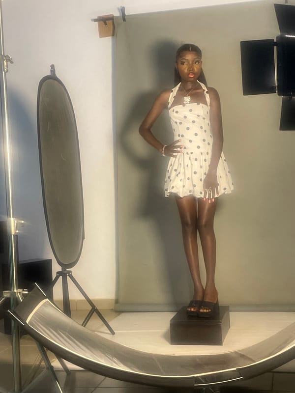 Studio fashion shoot in South Ropp, Nigeria