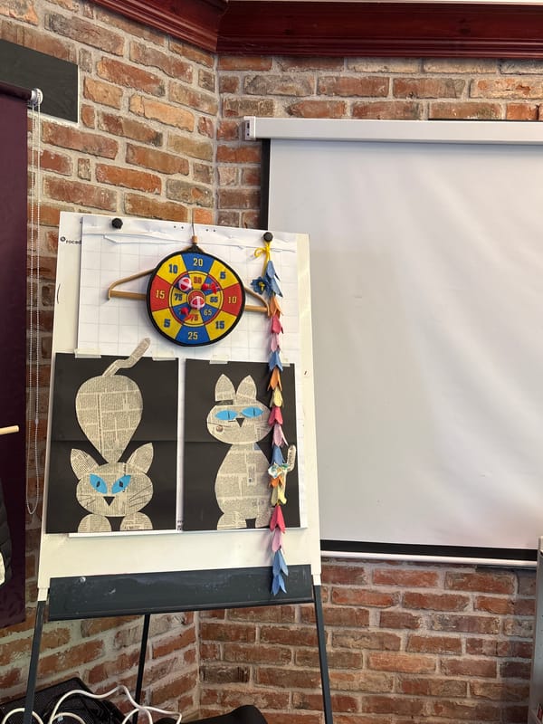 Morning craft session documented in Estonian village classroom