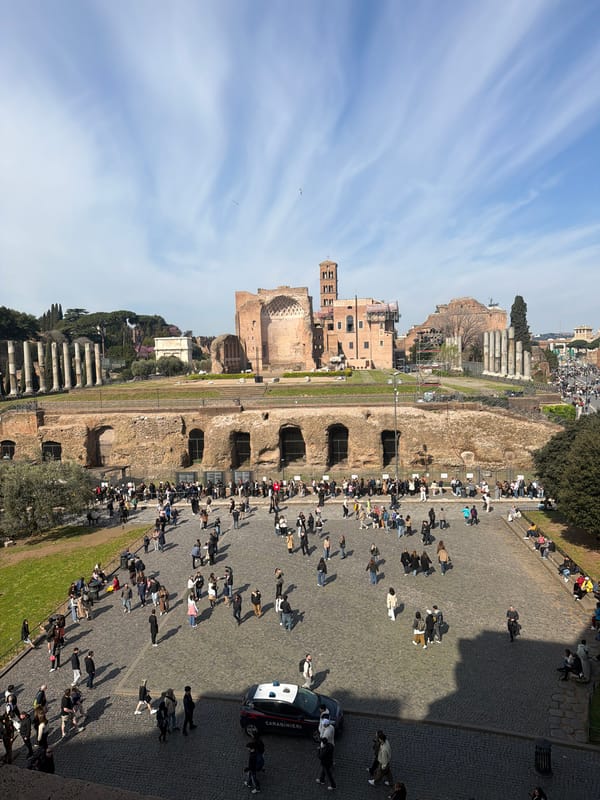 Morning Tourist Activity at Rome's Colosseum and Forum