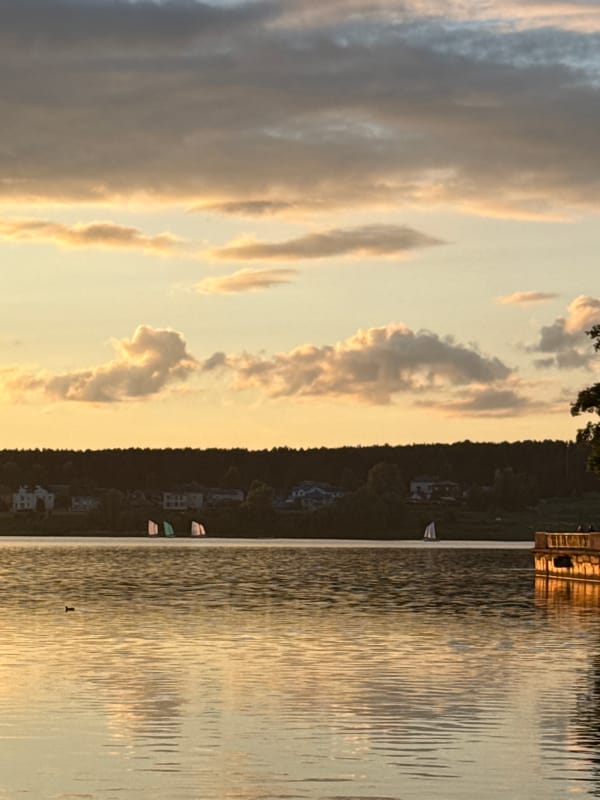 Golden hour documented at Votkinsk Reservoir, Russia