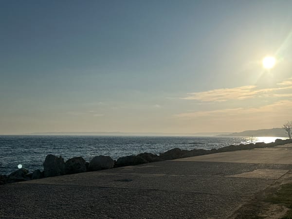 Coastal activity documented in Kavarna, Bulgaria waterfront area