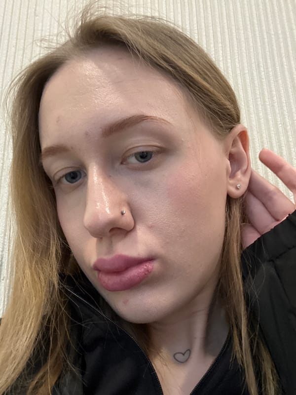 Woman takes multiple selfies in Ovoshchnoy, Russia