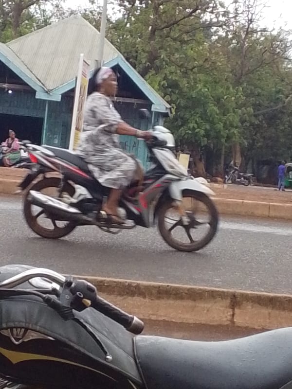 Daily life and motorcycle transport captured in Tamale, Ghana