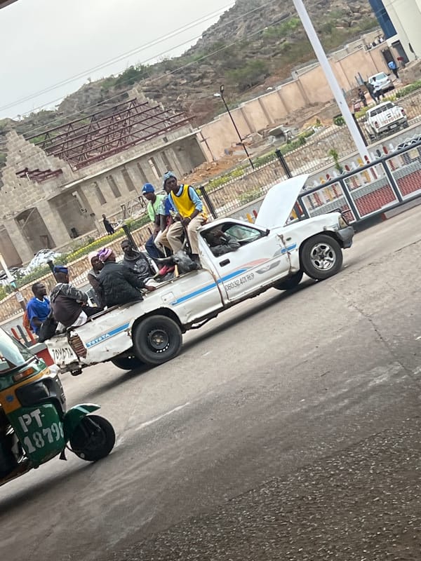 Ordinary street life documented in Jos, Nigeria afternoon