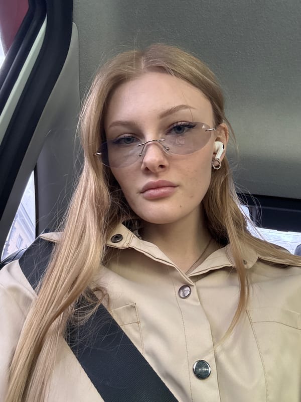 Woman photographed in multiple locations across Perm, Russia
