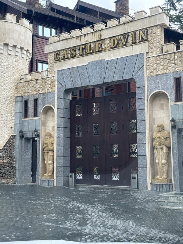 Castle Dvin entrance documented in Sochi, Russia