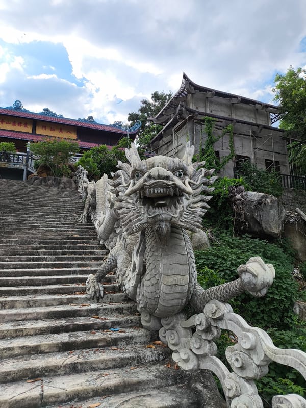 Exploring a Buddhist temple complex in Nha Trang, Vietnam