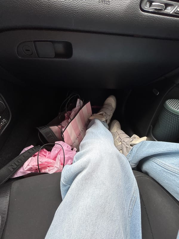 Kicking back in the passenger seat, North Miami Beach