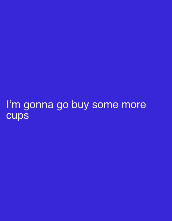 London resident shares mundane cup shopping plans via text image