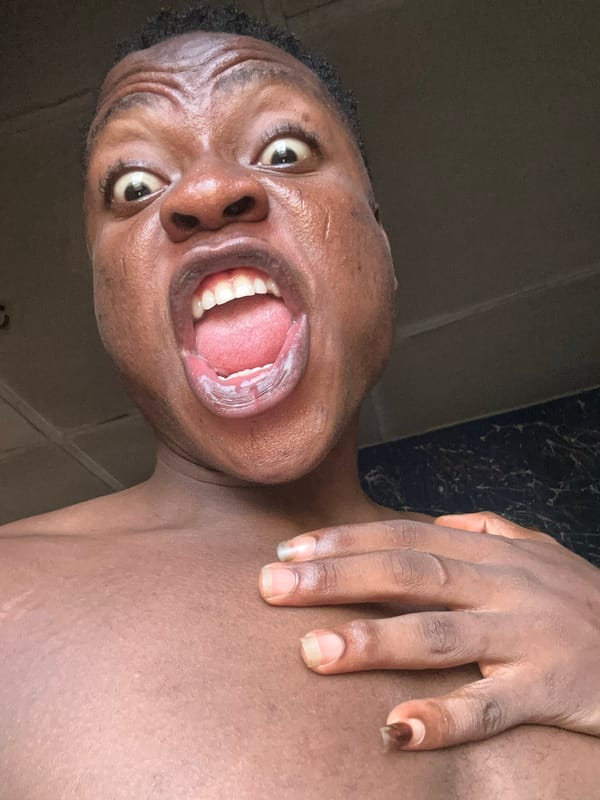 Person documents playful selfie session in Ikorodu, Nigeria