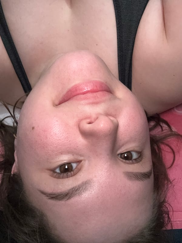 Woman takes selfies in athletic wear in Kazan