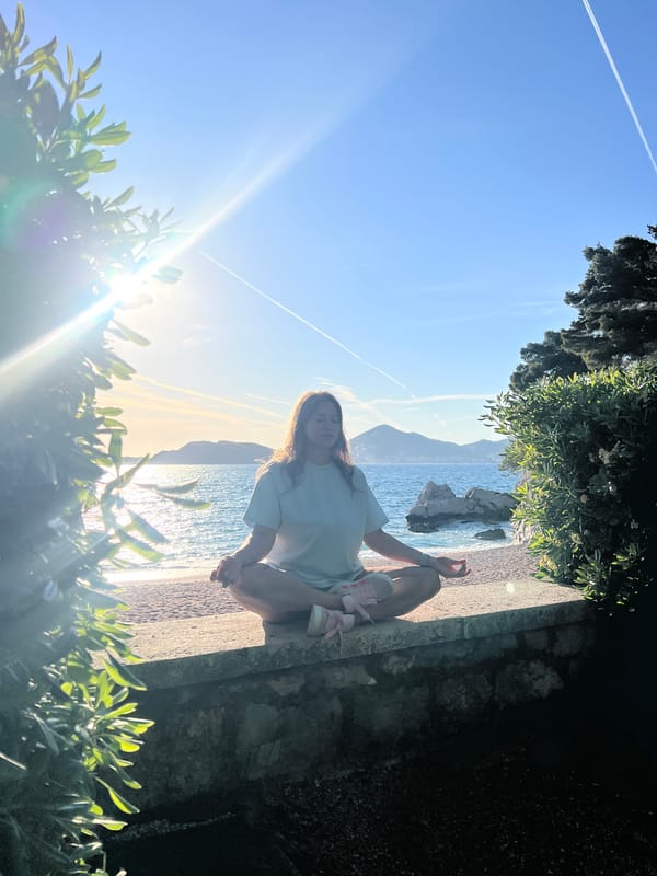 Tourist moments captured at Sveti Stefan Montenegro coast