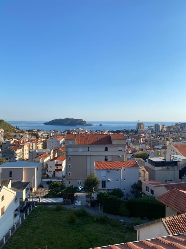 Aerial views captured of Budva coastline and Adriatic Sea