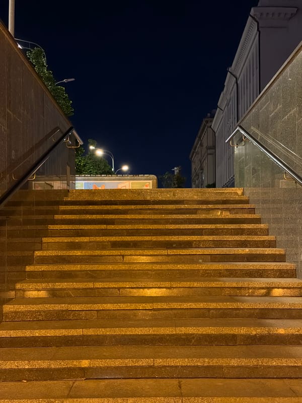 Solo witness documents 11-minute nighttime Moscow walk, May 2026