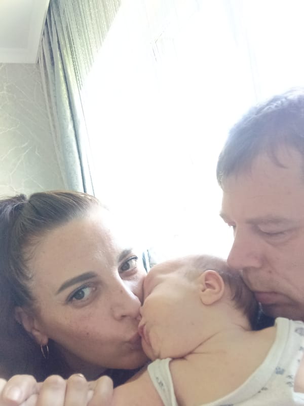 Family moments with baby documented in Andreyevo, Russia