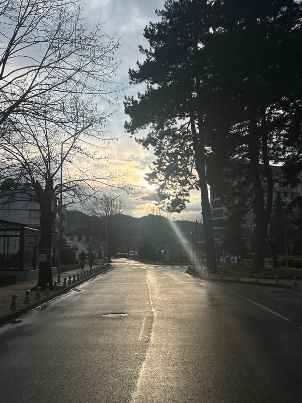 Spring afternoon scenes documented in Zlatograd, Bulgaria streets
