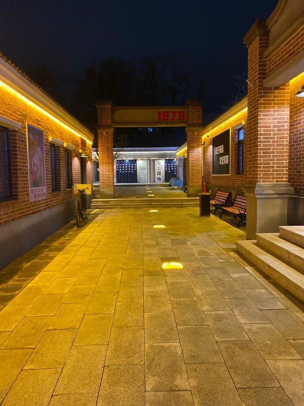 Nighttime urban scenes documented in Zhongtun, China