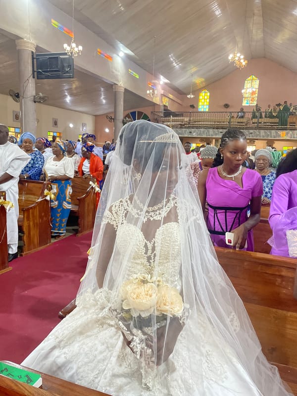 Wedding ceremony observed at church in Gura Top, Nigeria
