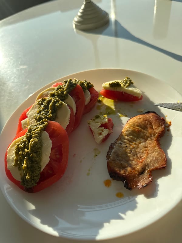 Daily routine documented in Bulgarian home with products, meal