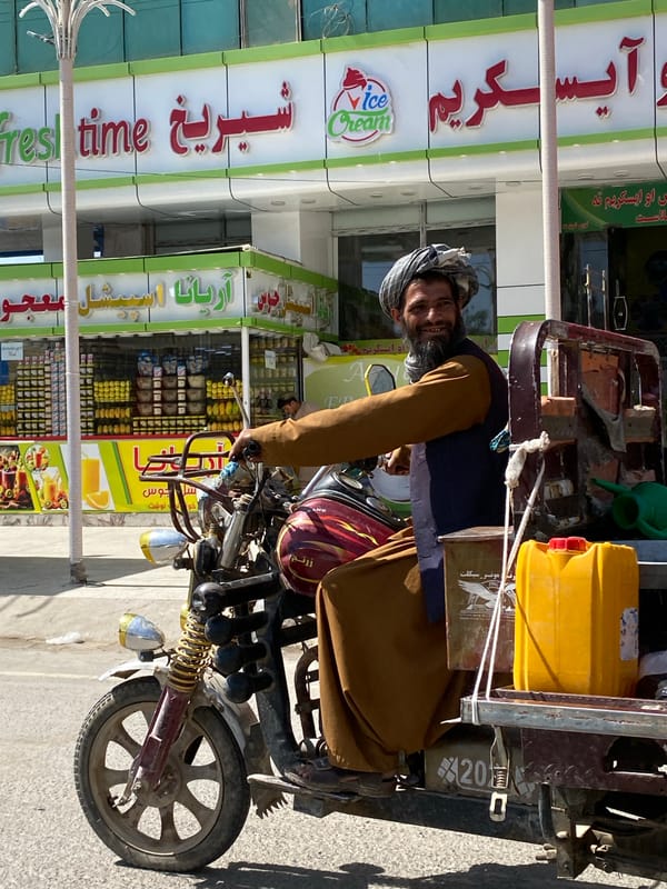Everyday street traffic in Kandahar, June 2026