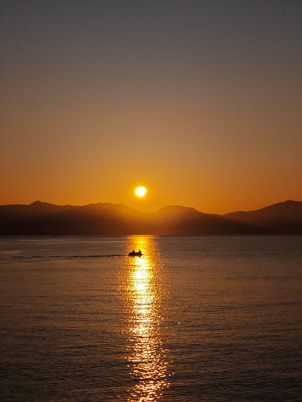 Peaceful dawn scenes captured along Finike, Turkey coastline