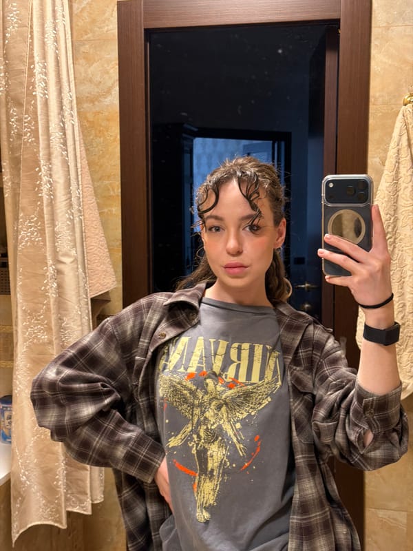 Person takes bathroom selfie in Khimki, Russia