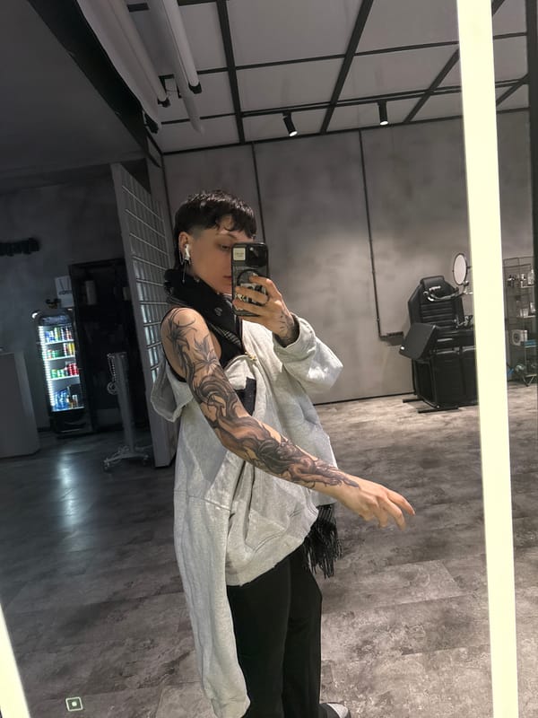 Person with piercings documented at multiple Moscow locations