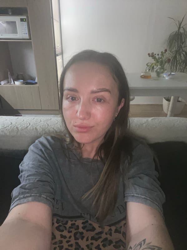 Woman takes selfies in Chemoshur, Russia
