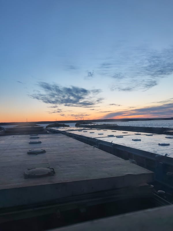 Maritime deck view captured near Rybinsk, Russia