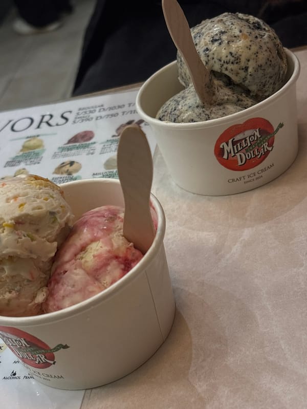 Ice cream cups spotted at Yokosuka establishment