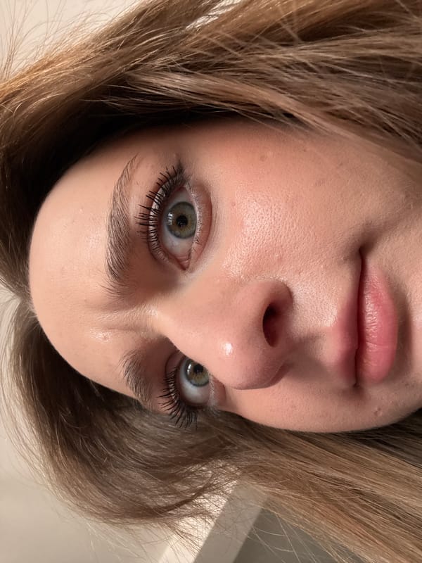 Woman's inverted portrait captured in Kragujevac, Serbia