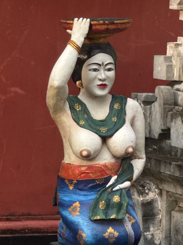 Traditional Balinese temple art documented in Denpasar
