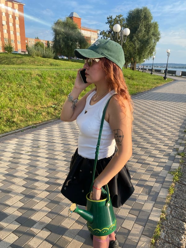 Afternoon hangout on Votkinsk's waterfront promenade