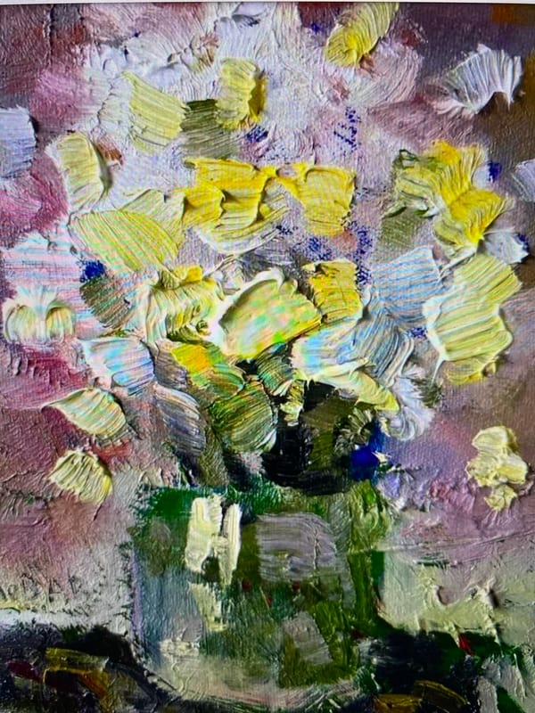 Five diverse artworks documented by single witness in five minutes