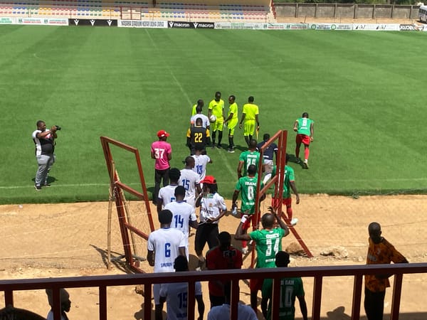 Soccer match played at Nasara Stadium in Tudun Wada