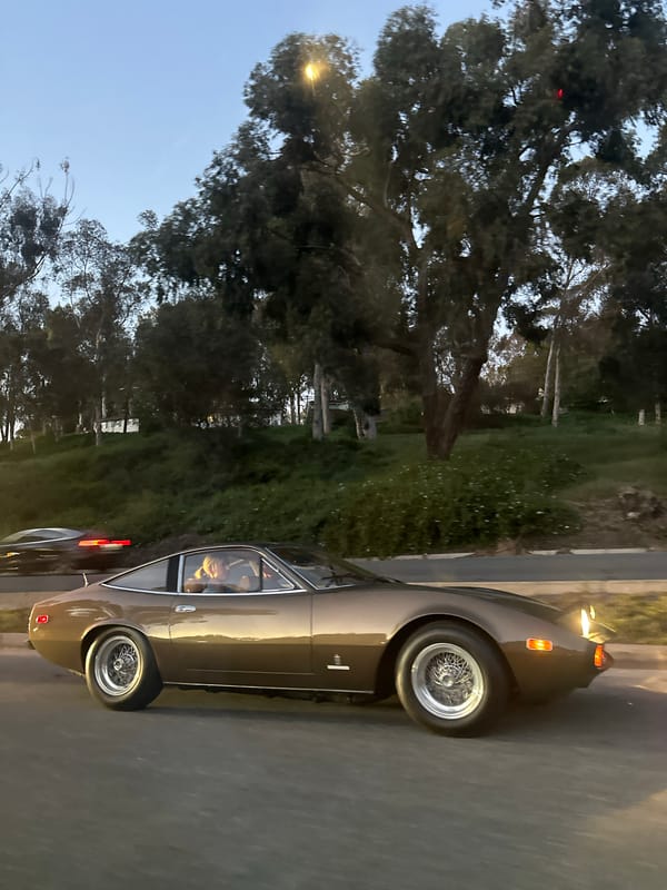 Classic bronze coupe spotted on Palos Verdes road