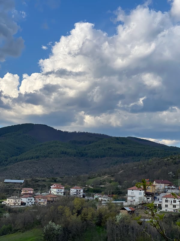 Spring mountain landscapes documented in Kribul, Bulgaria