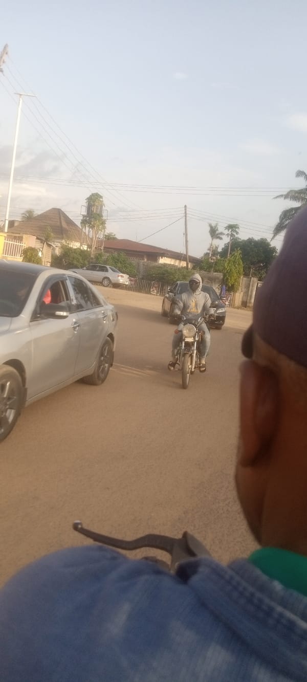 Motorcyclist documents street life in Narayi, Nigeria
