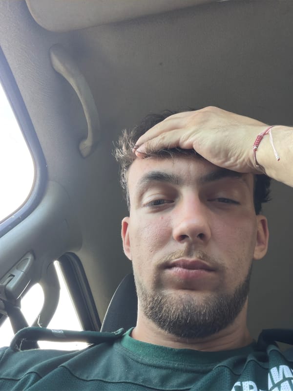 Man photographed in vehicle in Rezovo, Bulgaria