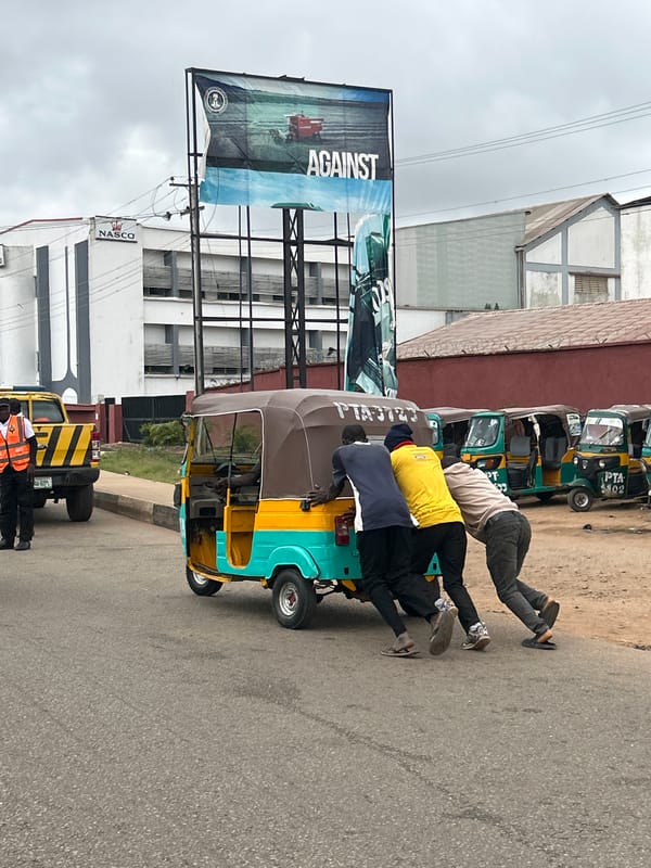 Ordinary morning street life across Jos, Nigeria